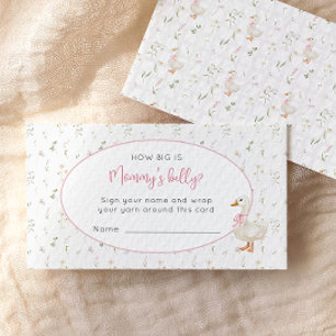 Silly Goose Floral Pink How big is Mummy’s belly Enclosure Card