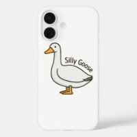 Silly Goose Funny Cartoon Goose