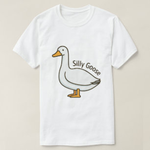 Silly Goose Funny Cartoon Goose T-Shirt
