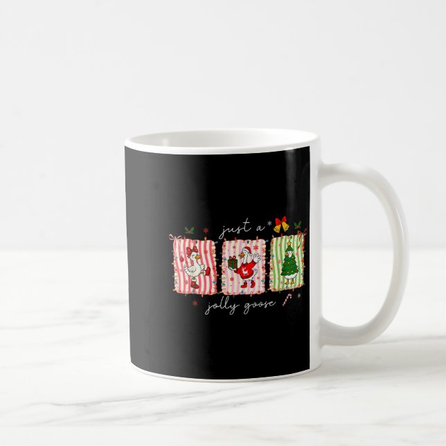 Silly Goose Funny Christmas  Coffee Mug (Right)