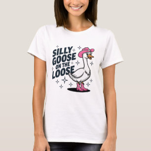 Silly Goose Funny Duck: Hilarious Waterfowl Comedy T-Shirt