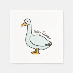 Silly goose, Funny Goose, Goose Lover Napkin