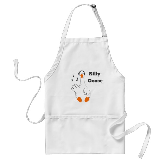 Silly goose, Funny Goose, Goose Lover Standard Apron (Front)