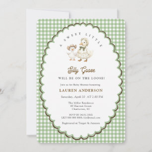 Silly Goose Gender neutral Baby shower Invitation
