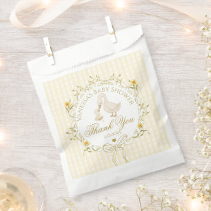 Silly Goose Gender neutral Gingham Thank you Favour Bags