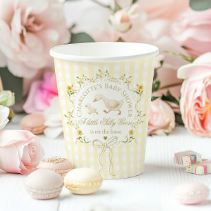 Silly Goose Gender neutral Wildflower Baby Shower Paper Cups
