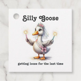 Silly Goose Getting Loose Bachelorette Party Favour Tags