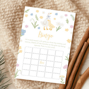 Silly Goose Gingham Baby Shower Bingo Game