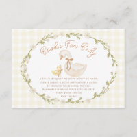 Silly Goose Gingham Duck gender neutra baby shower
