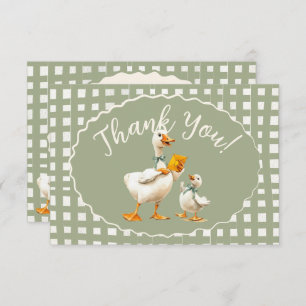 Silly Goose Gingham Thank You note Invitation