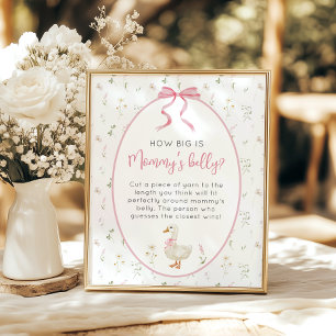 Silly Goose Girl How big is Mommy’s belly game Poster