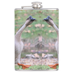 Silly goose hip flask