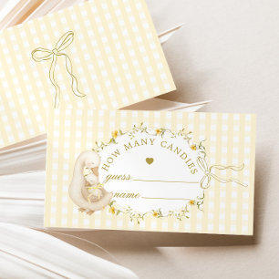 Silly Goose How many candies Baby Shower Enclosure Card