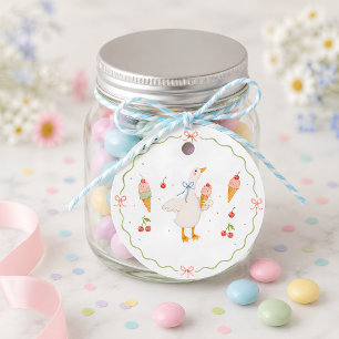 Silly Goose Ice Cream Social Baby Shower Favour Ta Tags