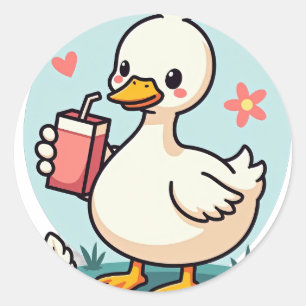 Silly Goose Juice Sticker Funny Bird Humour Kawaii