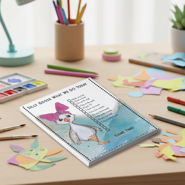 Silly Goose Kids Custom Daily Routine Checklist Notepad (Silly Goose Kids Custom Daily Routine Checklist Notepad)