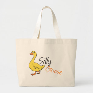 Silly Goose Large Tote Bag