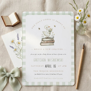 Silly Goose New Chapter Spring Baby Shower  Invitation