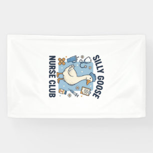 Silly Goose Nurse Club Funny Nurse Vector Design_1 Banner