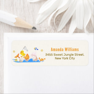 Silly Goose Ocean Fish Baby Shower Return Address