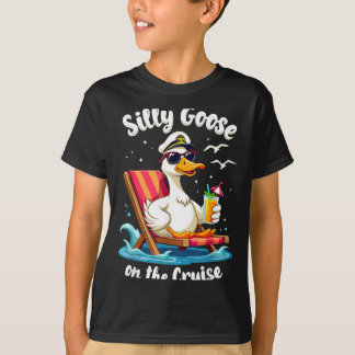 Silly Goose On The Cruise Funny Cruise Captain T-Shirt