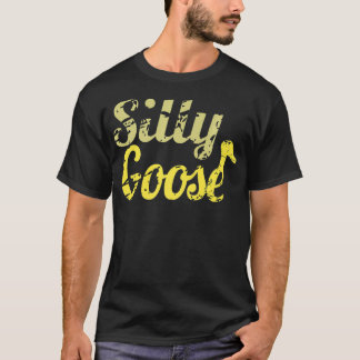 Silly Goose On The Loose Funny Cute Bird Lover bea T-Shirt
