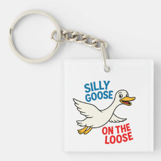 Silly Goose on the Loose Key Ring