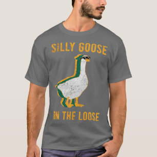Silly Goose on the loose Retro Long Sleeve TShirt