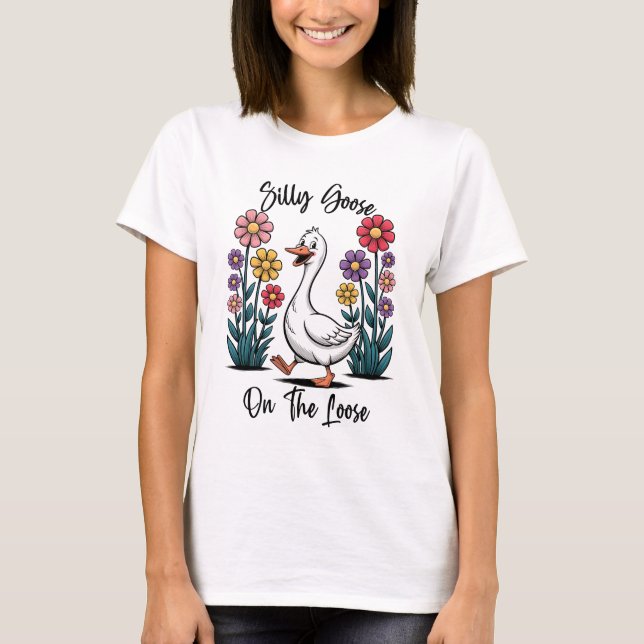 Silly Goose On The Loose Shirt | Boho Bella+Canvas (Front)
