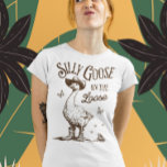 Silly Goose On The Loose - Vintage-Style Design T-Shirt<br><div class="desc">A playful vintage-style design featuring a “Silly Goose On The Loose” — perfect for fun-loving spirits and anyone who loves to add a quirky,  retro touch to their wardrobe!</div>