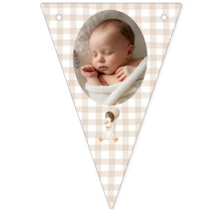 Silly Goose One Year Photo bunting banner