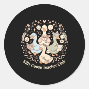 Silly Goose Paediatrics Nurse Club Classic Round Sticker