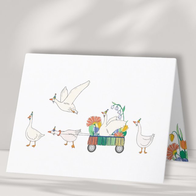 Silly Goose Parade Blank Thank You Card (Creator Uploaded)