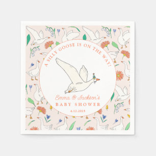 Silly Goose Party Baby Shower Napkin