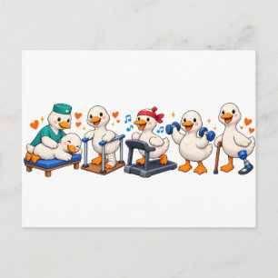 Silly Goose Physical Therapy , Physical Therapist Holiday Postcard