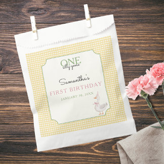 Silly Goose Pink Balloons Birthday Favour Bags