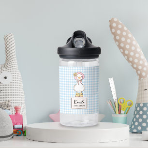 Silly Goose Pink Bow Coquette Custom Script Name Water Bottle