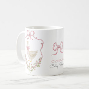 Silly Goose Pink Bow Whimsical Baby girl Shower Coffee Mug