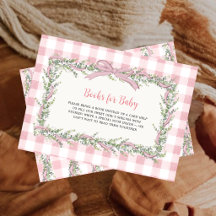 Silly Goose Pink Gingham Books for Baby Garland