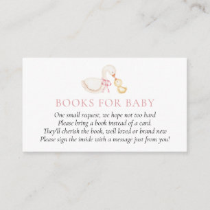 Silly Goose Pink Girl Books for Baby insert card