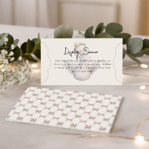 Silly Goose Preppy Bow Display Shower Enclosure Card