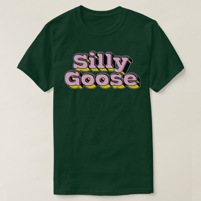 Silly Goose Retro Meme Lover Design T-Shirt (Design Front)