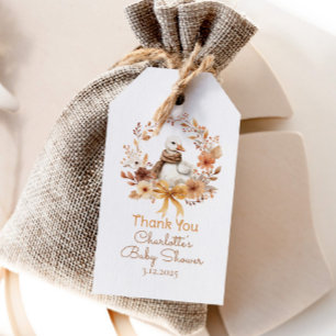 Silly Goose Rustic Fall Baby shower Thank you Gift Tags