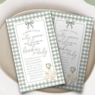 Silly Goose Sage Green Coquette Books for Baby Enclosure Card