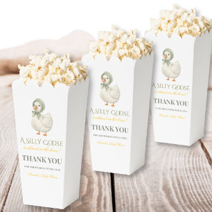 Silly Goose Sage Green Gender Neutral Baby Shower Favour Box