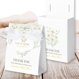 Silly Goose Sage Green Gender Neutral Baby Shower Favour Box