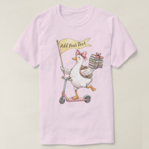 Silly Goose Scooter Back to School Customisable T-Shirt