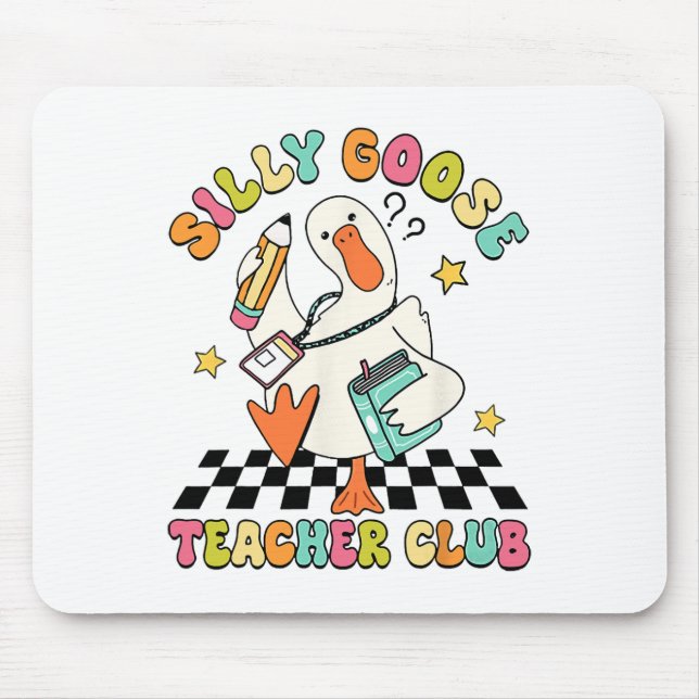 Silly Goose Teacher Club Back To School Elementary Mouse Pad (Front)