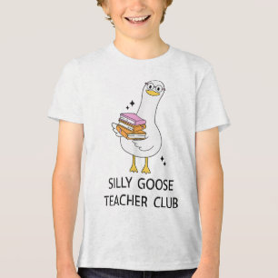 Silly Goose Teacher Club, Back To School Tri-Blend Shirt