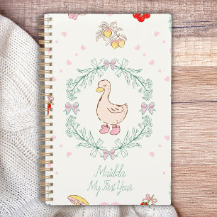Silly Goose Theme Cute Geese Pink Custom  Planner